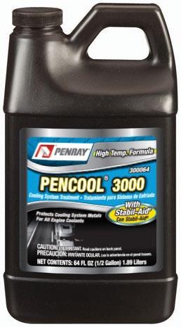 Heavy Duty Cooling System Products Liquid Supplemental Coolant Additive (SCA) Treatments Protects Metals In All Conventional Heavy Duty Cooling Systems Pencool 3000 With Stabil-Aid Cooling System