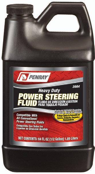 flow at low temperatures Compatible with conventional power steering fluid Can be used as a hydraulic fluid in suspension systems, traction control units and as a shock absorber fluid * For