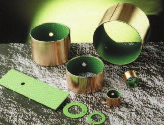 Plain, flanged and spherical bearings, washers, solid bars and cored bars can be supplied.