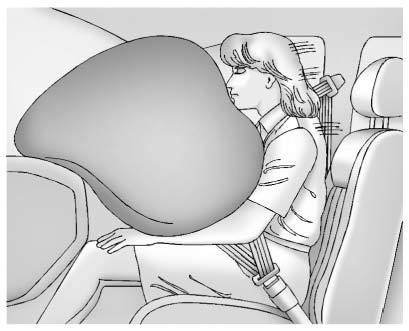 If the vehicle has a front center airbag, it is in the inboard side of the driver seatback.