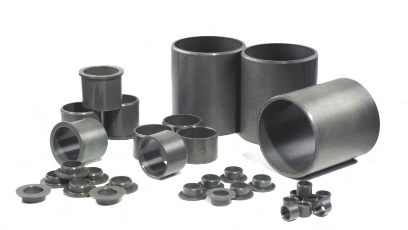 Mechanical properties WMG series (Thermoplastic composite bushes) Min / Max operating temperature -40ºC to +130 ºC Tensile strength 210 MPa Compressive strength 205 MPa (80N/mm 2 ) Maximum load 80