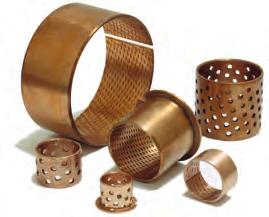Ball Bearings Oil or grease lubricated bearings. Carbon Steel shell with sintered bronze lining.