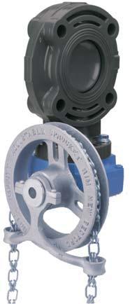 Butterfly Accessories (VALVE NOT INCLUDED) Determining Floor-to-Chainwheel Height Typical orientation is shown for valve in horizontal piping system installation.