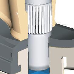with "Q" type design for the shaft at top