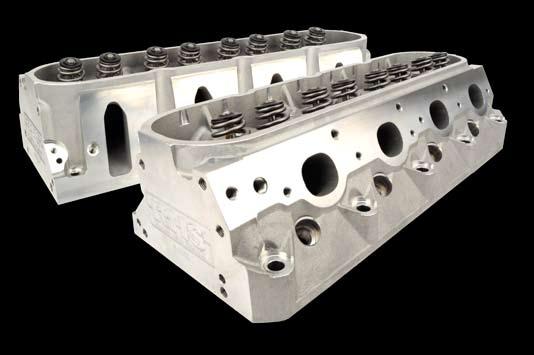 Pro Action Cathedral Port Assembled Aluminum Cylinder Heads feature race-proven design, Clean Cast Technology and premium-quality COMP Cams valve train components.