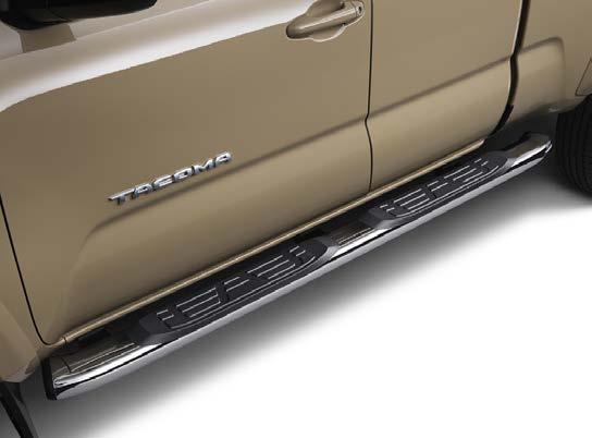 EXTERIOR 5-in. OVAL TUBE STEPS Whether or not your truck is lifted, you might need a step up.