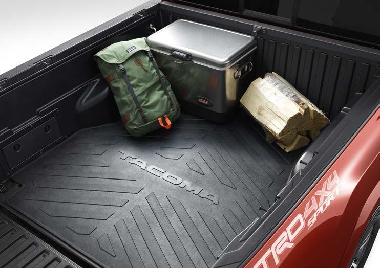EXTERIOR BED EXTENDER 4 Truck bed not big enough? No problem. With the tailgate down, our bed extender increases bed length by two feet to help fit your longboards and other bulky items.