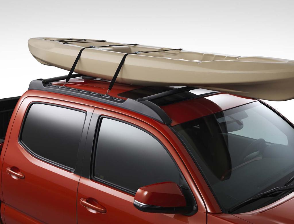 EXTERIOR ROOF RACK 2 Mounts directly to the roof rails to help you carry additional cargo and also provides