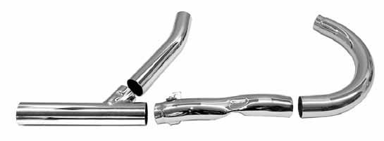 93055 Black 93056 Chrome ON UL-ULH Flatheads use the 3-piece front header with