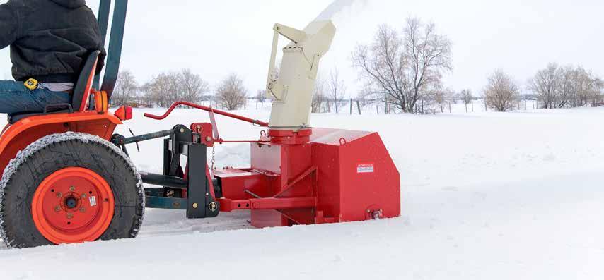 8 COMPACT SNOWBLOWER SNOWBLOWER Compact Models 500, 600, 660, 740, 840 SNOWBLOWER PRODUCT OVERVIEW Rear attach for use on acreages, farms and municipalities Category I, II, IIIN 15-90 hp FEATURES