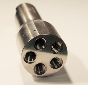 4-JET EQUALLY SPACED X 1.490 O.D. SS NOZZLE (3144-4) 17-005-008 CARRIER, HIGH PRODUCTION 24 INC.