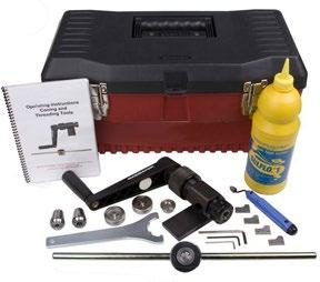 ACCESSORIES APS offers a complete line of coning and threading tool kits for manually coning and threading 1/4 O.D.