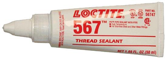 Loctite 567 Thread Sealant (Designed for the locking and sealing of tapered metal threads & fittings NPT.