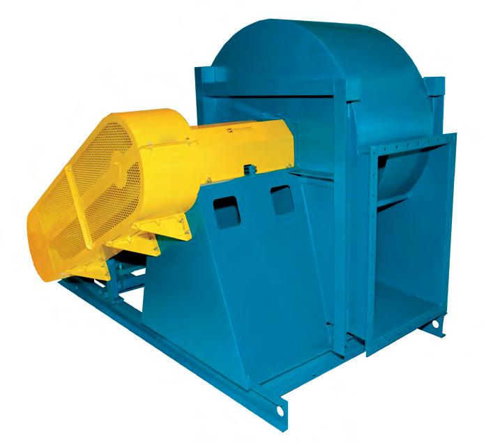 CENTRIFUAL FANS Model BCS Backward Curved - High Pressure The BCS fan from Twin City Fan & Blower is a high efficiency backward curved industrial fan designed for handling relatively clean air in