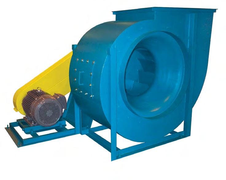 Because the BCS features a wider impeller and housing, producing a high volume of air at a lower velocity, the need for an expansion evasé is eliminated.