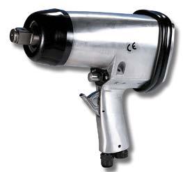 Standard anvil pin clutch type. Impact Wrench, 1/2 Heavy Duty Impact Wrench, 1/2 IPW12 67.74 IPW12HD 145.02 Square drive: 9.5mm Bolt capacity: 9.5mm Free speed: 9,500 rpm Maximum torque: 135.