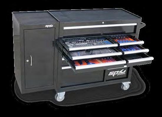 289pc Master Technicain Tool Kit TECH SERIES 7 Drawer Top Box & Roller Cabinet with Soft Draw Close & Cliklok.
