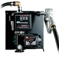 The unit includes a 220 V diesel pump with on/off switch and 1.8 m cable, wall bracket, 4 m delivery hose, aluminium nozzle and a three digit meter, flange mounted to the pump.