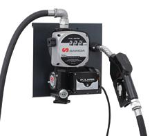 ac diesel pump kits - polaris series 000 685 000 716-685 718 wall mounted transfer 230 V pump kits - polaris series 50 or 70 l/min Polaris Series pump on a bracket for wall or tank mounting.
