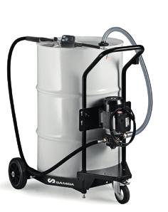 electric pump. Includes connection accessories, hose end meter and trolley for 205 litre drums. Part no.