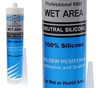 adhesive-sealant, containing antifungacide to prevent mold growth in hot and humid areas.