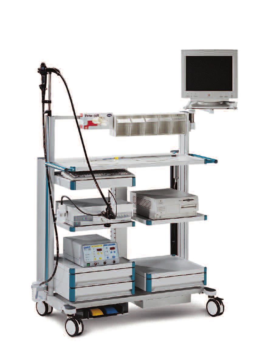 THE SPECIALIST WHERE LOTS OF SPACE IS NEEDED endo-cart was designed especially to meet the special challenges in operating theatres.