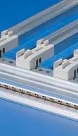 A distinction is made between guide rails with and without end pieces. Guide rails without end pieces are screwed directly onto the horizontal rail.