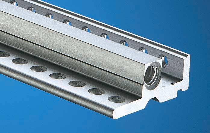 Individual Subrack Components Horizontal Rails Rear Horizontal Rail (C1) For accommodation of guide rails and securing of Z rails, insulating or contact strips.