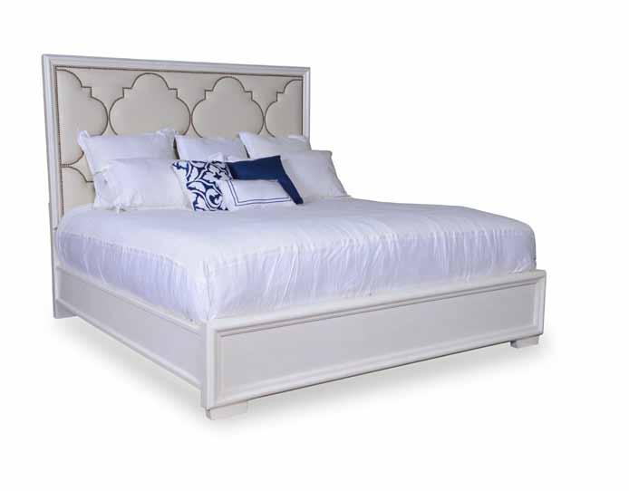 5/0 Upholstered Panel Bed 208135 5/0 HB 64½"w x 4¼"d x 68"h 5/0 FB