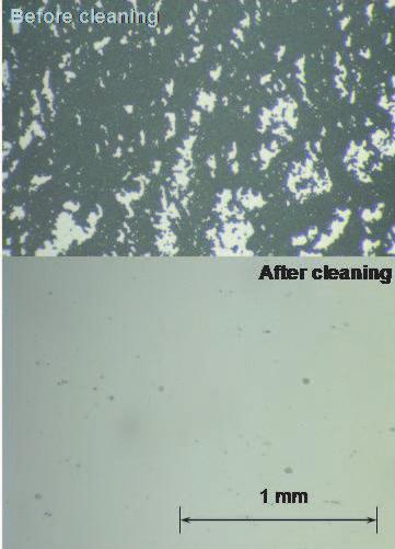 Dust removal from silicon wafer surfaces 5 Fig. 3.