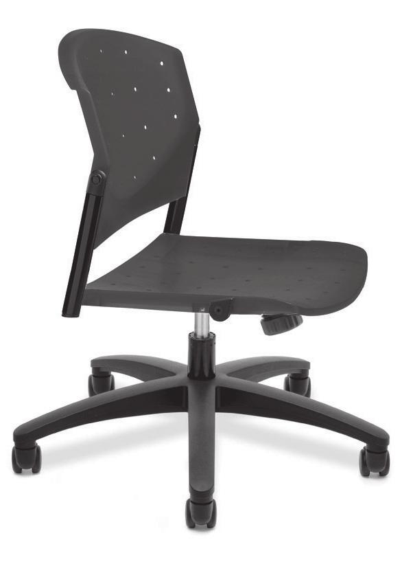 EDDY: SWIVEL & TILT DESK CHAIR ED4400 Model # A/COM B C/COL D E F G H I J/LEA POLY SEAT AND BACK ED4400 Black Frame No Arms $404 ED4402 Black Frame With Arms $459 UPHOLSTERED SEAT PAD/POLY BACK
