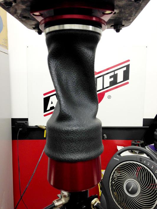 Air Lift Performance CAUTION AFTER INITIAL INSTALLATION OF SLEEVE-STYLE DAMPERS DO NOT CYCLE THE SUSPENSION WITH THE AIR LINE CONNECTED TO THE LEADER HOSE WITHOUT FIRST