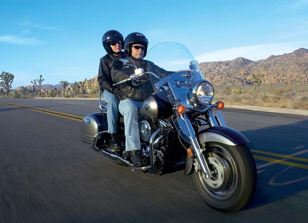 BIGGER. STRONGER. MORE COMFORTABLE. With its new torquey engine, classic styling, improved, more comfortable accommodations, the new Vulcan 1600 Nomad is the perfect big-bore tourer.