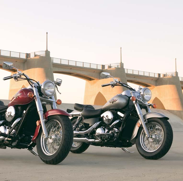 With the 1500 Classic, you get the best of Kawasaki engineering heritage in a street cruiser: 4-valve alloy heads. Automatic hydraulic valve lash adjusters.