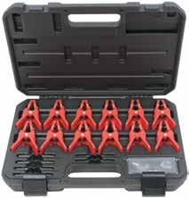 305160 Metal Line Fluid Stopper Set Clamps are used to seal off steel lines once disconnected Prevents fluid leaks and possible contamination during servicing Useful for fuel, brake, transmission and