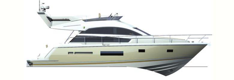 The new Squadron 41 Every inch a Squadron The iconic Squadron series has always been regarded as representing Fairline s most visually striking, design-advanced and exclusive models.