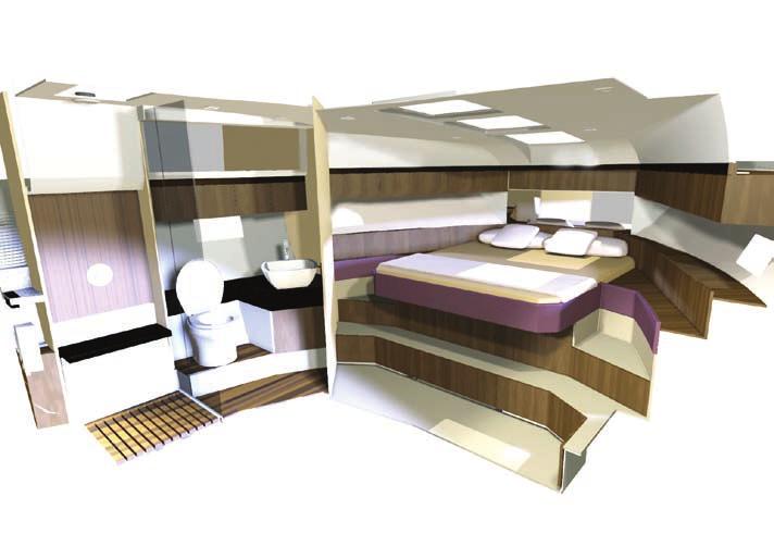 storage options Starboard guest cabin