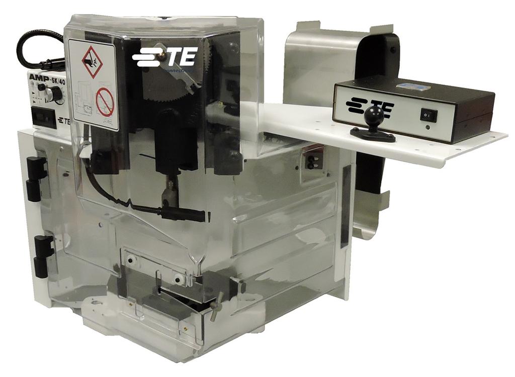 AMP 3K/40, 5K/30 & 5K/40 Terminators Features Tool-less removal of applicators and guards for quick and simple maintenance and product change over Universal electrical input Quiet and fast operation