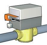 Operating principle The Z-one actuator has a synchronous motor that winds the return spring and moves the valve paddle to the desired position.