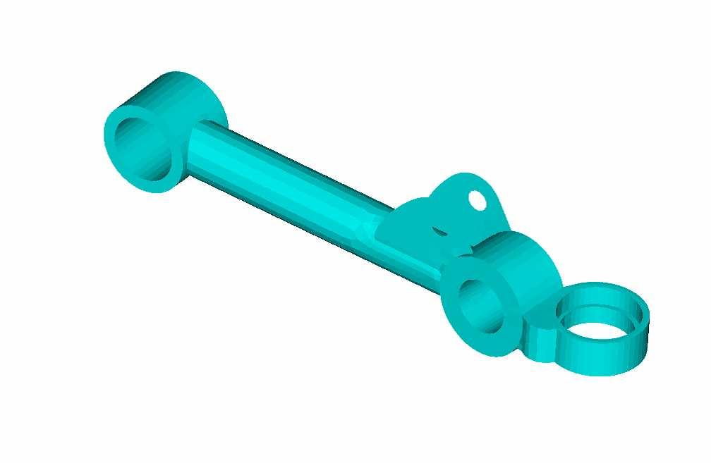 141 185 Figure 2: Upper Control Arm 3.1.2. Lower Control Arm The lower control arm as shown in Figure 3, is a fabricated steel component consisting of ø35.0mm x 3.