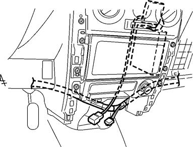 Radar Sensor (g) Route the radar sensor harness to the center cluster area. (Fig. 7-6) Radar Sensor s 4P (Male) Fig.
