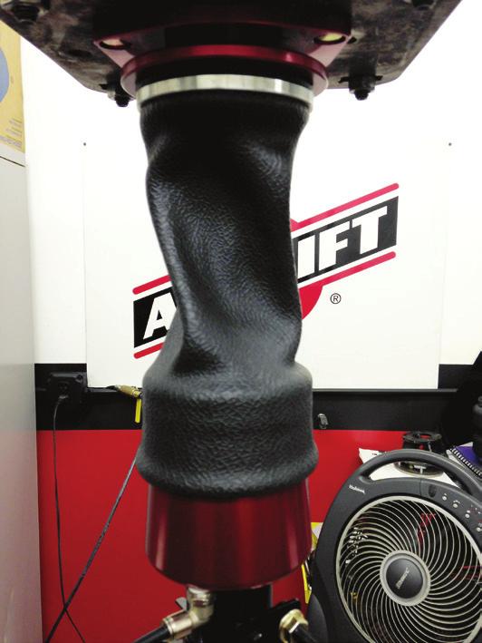Air Lift Performance CAUTION CAUTION AFTER INITIAL INSTALLATION OF SLEEVE-STYLE DAMPERS DO NOT CYCLE THE SUSPENSION WITH THE AIR LINE CONNECTED TO THE LEADER HOSE WITHOUT FIRST