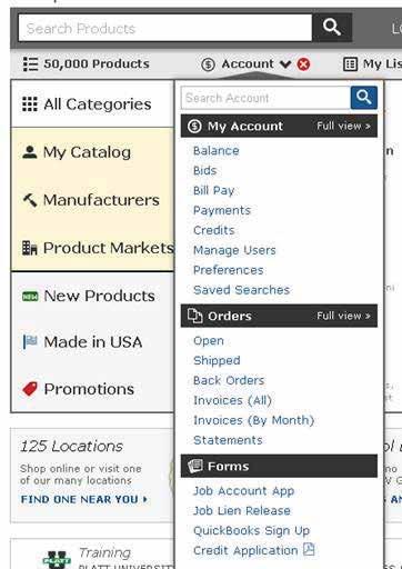 frequently viewed products into lists for quick ordering Arrange products into custom-named lists Print and