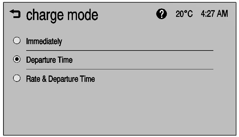 Charge Mode Selection From any charge mode status screen, press Edit to change the charge mode.