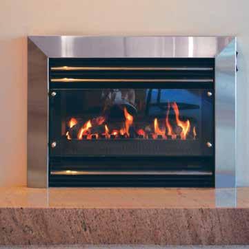 The ultimate heating solution Our Pyrotech glass-fronted space