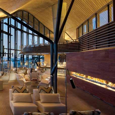 One of the major features of the The Lounge at Saffire is our 5 metre long Real Flame fireplace.