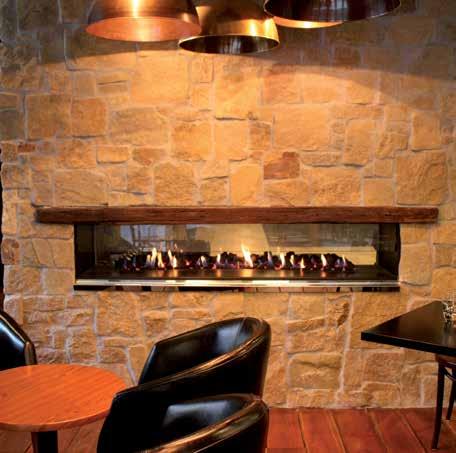 focal point in the Club Lounge, the fireplace is used as a meeting point for corporate members enjoying drinks before heading to the press club address.