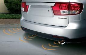 FEATURES Reverse parking sensors alerts the driver to