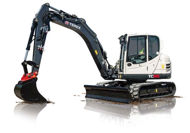 Terex Terex excavators are engineered with a dualcircuit hydraulic system with load-independent flow distribution (LUDV) to allow all functions to be controlled simultaneously and independently of