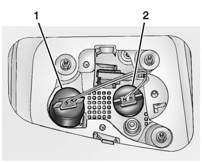 6. Reverse Steps 1 4 to reinstall. Taillamps, Turn Signal, Stoplamps, and Back-Up Lamps (LS and LT) 1. Back-Up Lamp 2.